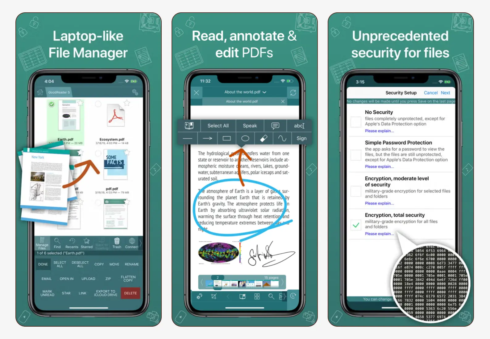 Интерфейс GoodReader