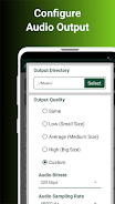 Настройка выходного аудио в Audio Converter для Android