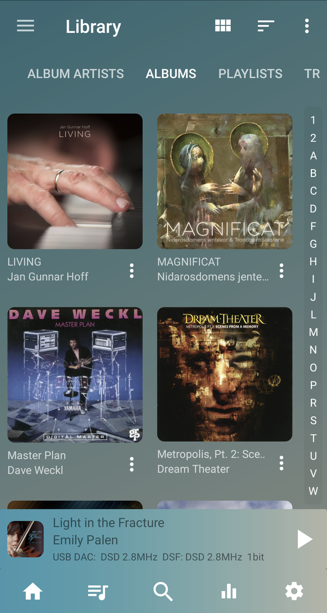 Музыкальная библиотека USB Audio Player PRO