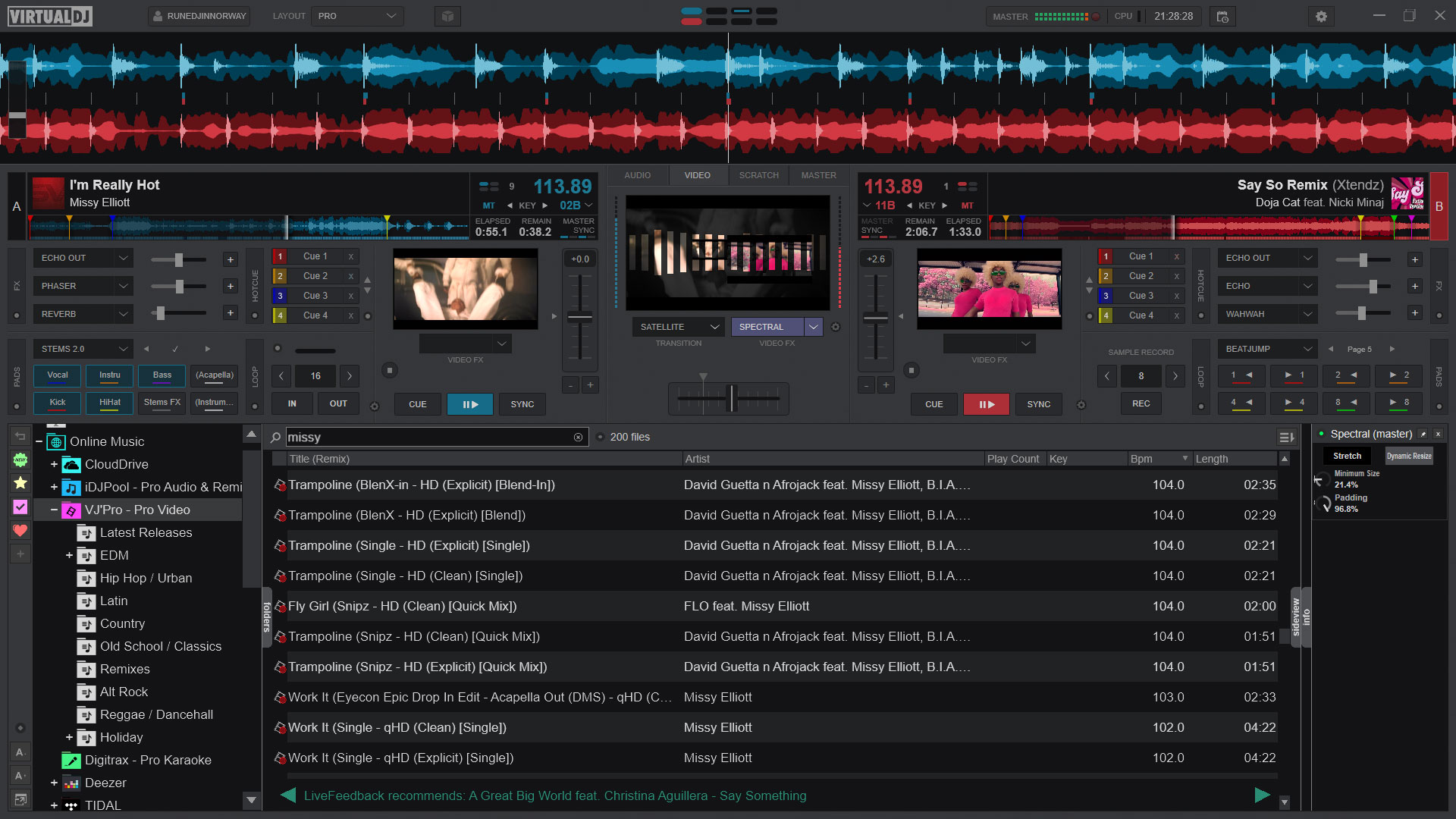 Видеомикширование в VirtualDJ с деками, видео-превью и микшером