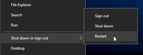 Команда перезагрузки Windows для повторной проверки нагрузки диска