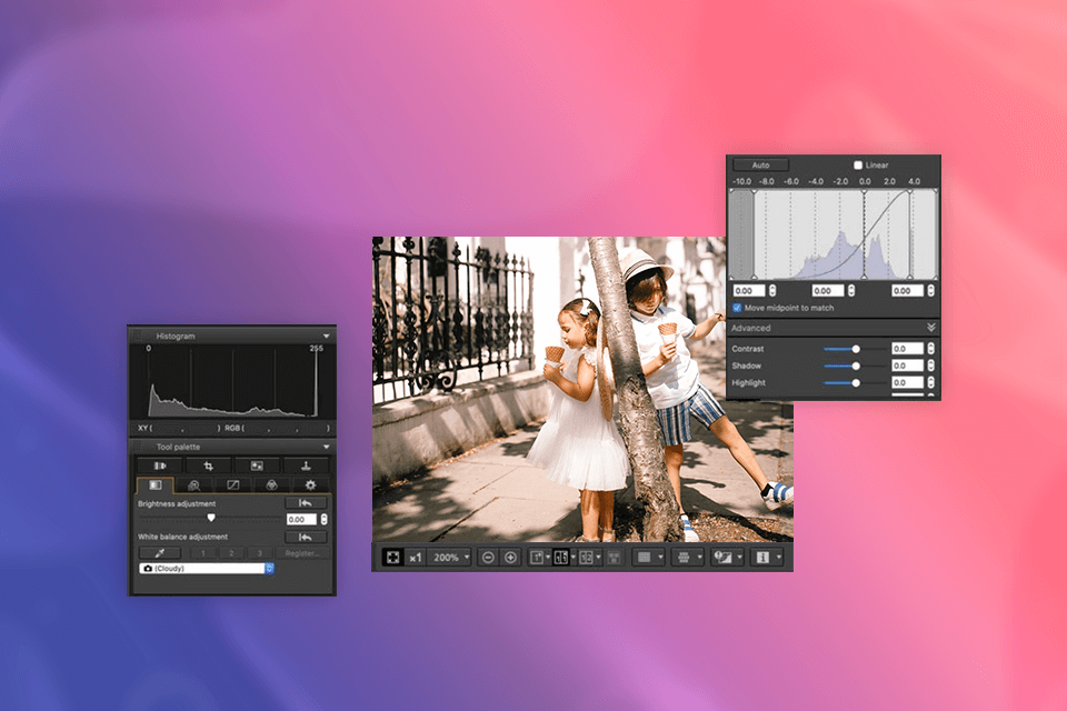 Интерфейс Canon Digital Photo Professional для обработки RAW