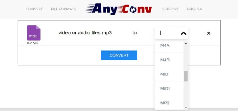 Интерфейс AnyConv