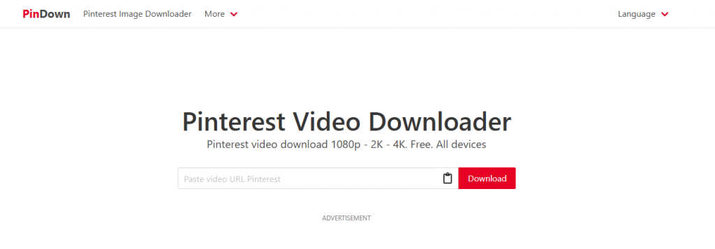 Интерфейс сервиса PinDown.io