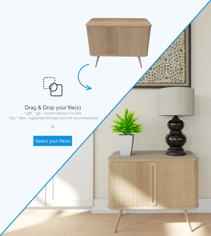 Загрузка 3D-модели через 3DUpload в HomeByMe