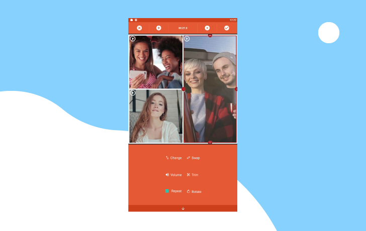 Интерфейс Video Collage Maker