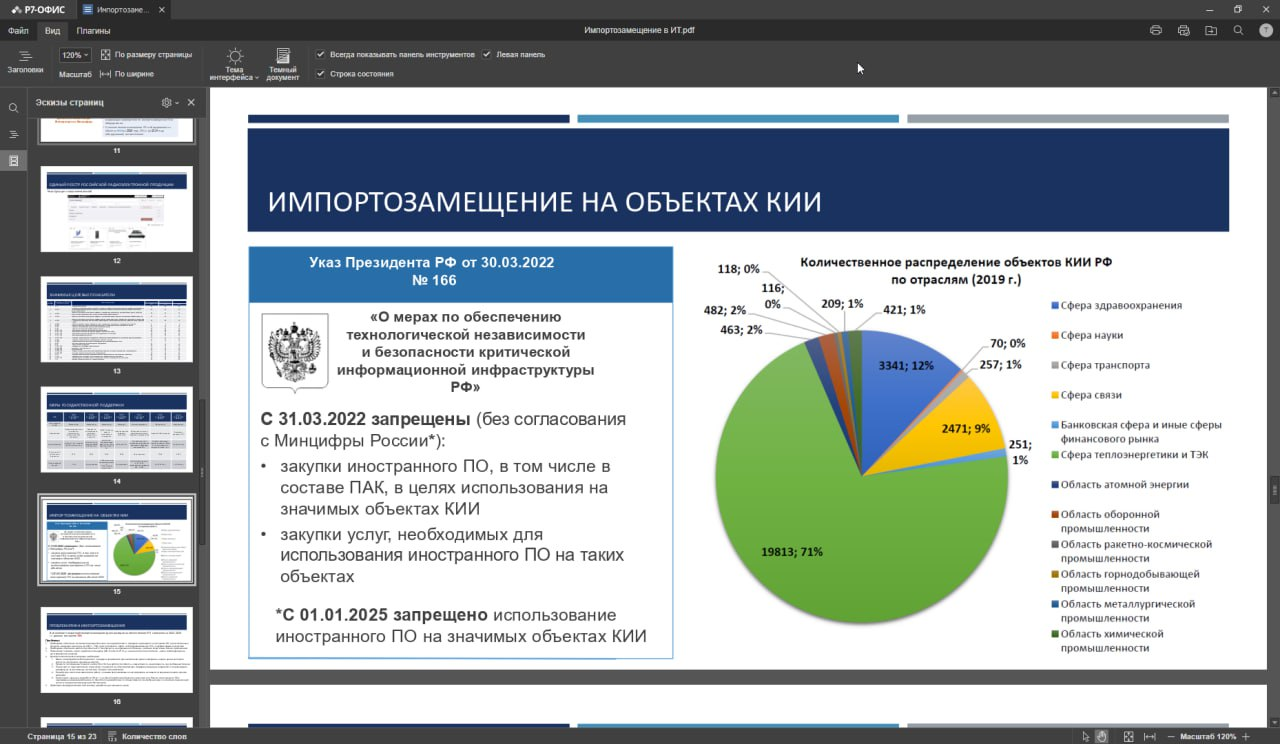 PDF-документ в интерфейсе Р7-Офис