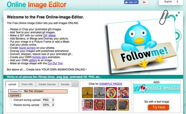 GIF в Online Image Editor