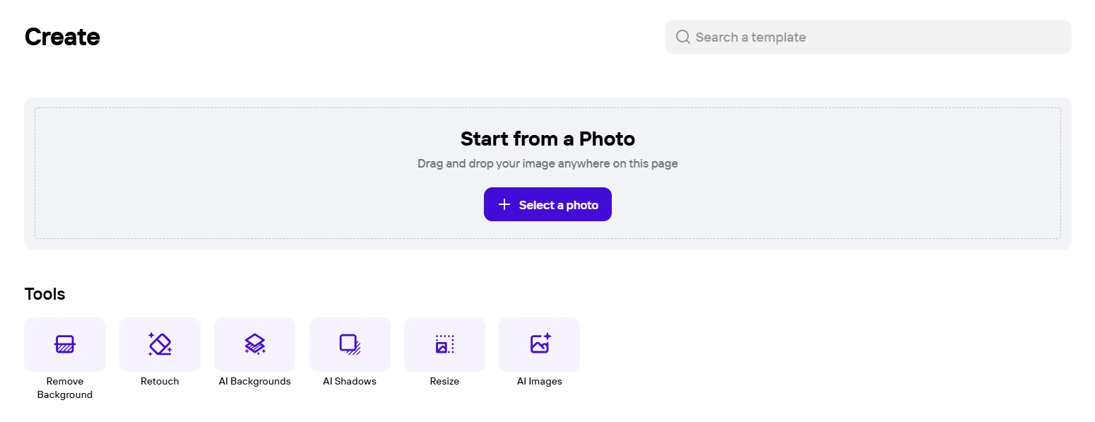 Рабочий интерфейс PhotoRoom с объектом и новой подложкой