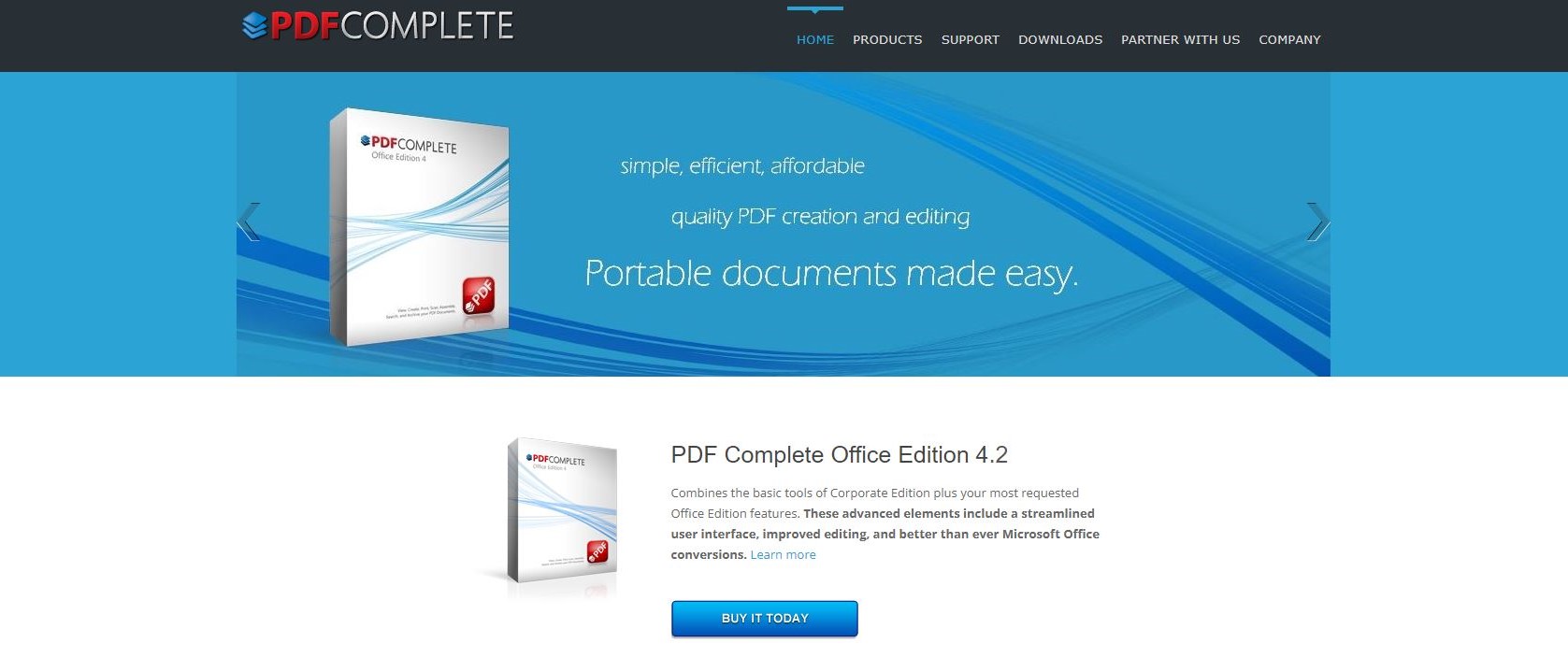 Страница PDF Complete Office Edition 4.2 с описанием продукта
