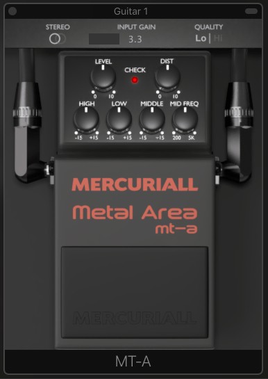Интерфейс Mercuriall Metal Area
