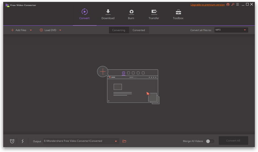 Интерфейс Wondershare Video Converter с очередью файлов