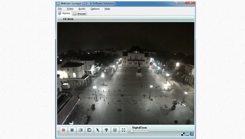Рабочий интерфейс Webcam Surveyor