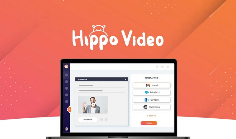 Панель записи и публикации Hippo Video