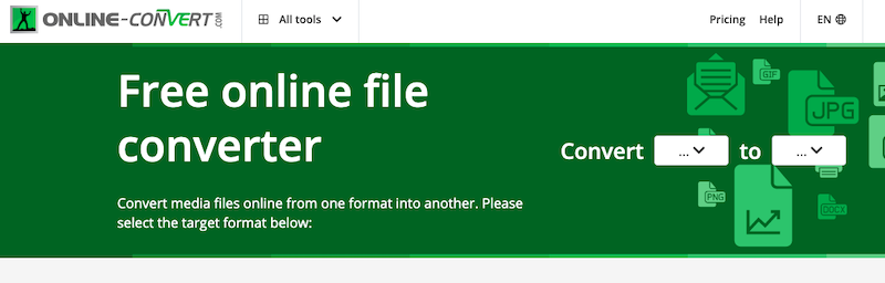 Настройки онлайн-конвертации Online-Convert
