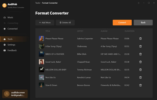 Очередь файлов в AudiFab Format Converter