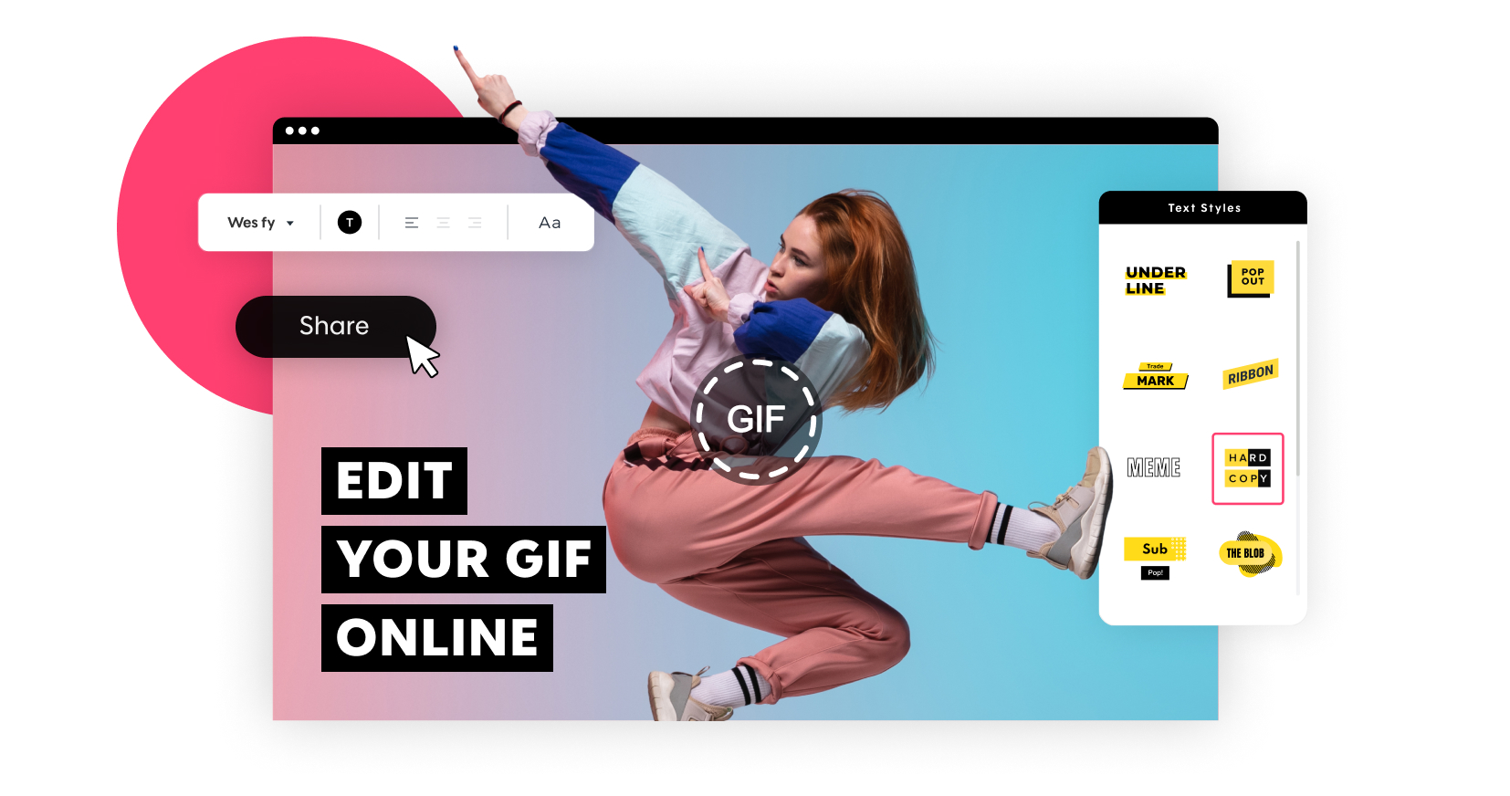 Интерфейс Promo.com GIF Editor