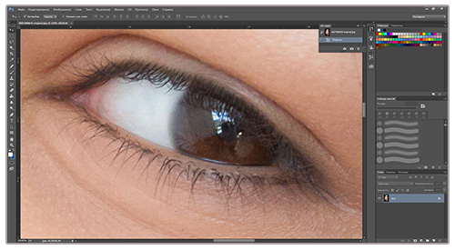 Проверка цветных кайм и деталей в Adobe Camera Raw