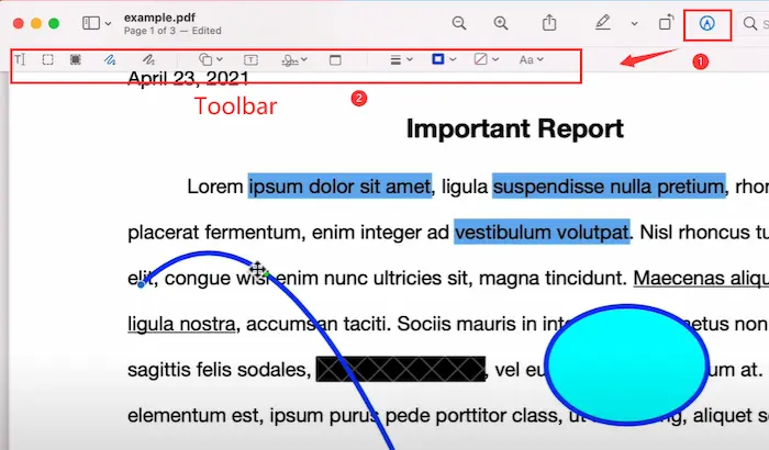 Заметки в PDF через Preview