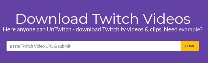 Обработка Twitch VOD в UnTwitch