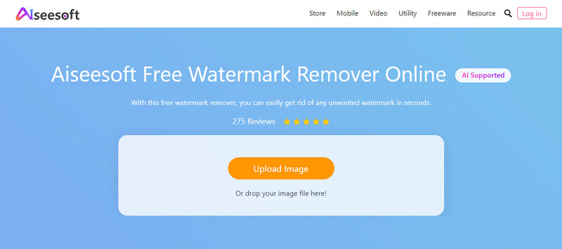 Интерфейс Aiseesoft Free Watermark Remover