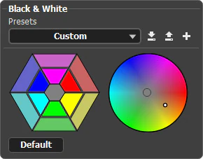 Панель Black and White в AliveColors