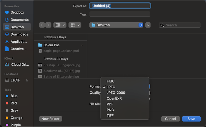 Файл NEF в системном приложении Preview на macOS
