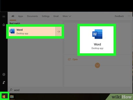 Шаг 1 создания плаката в Microsoft Word