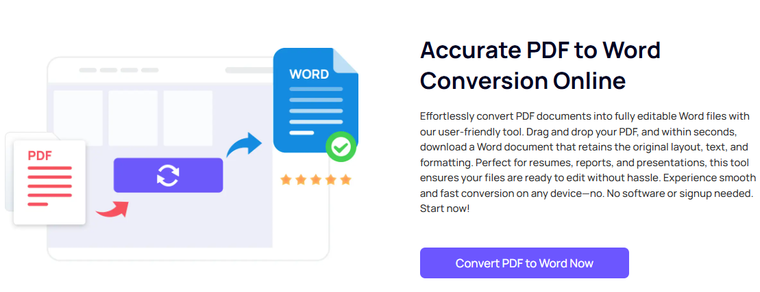 Интерфейс iFoto PDF to Word