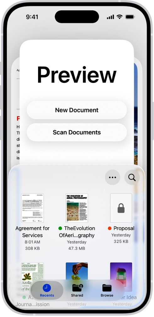 Preview на iPhone: просмотр PDF в системном приложении
