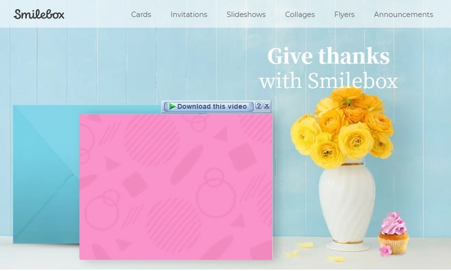Интерфейс Smilebox