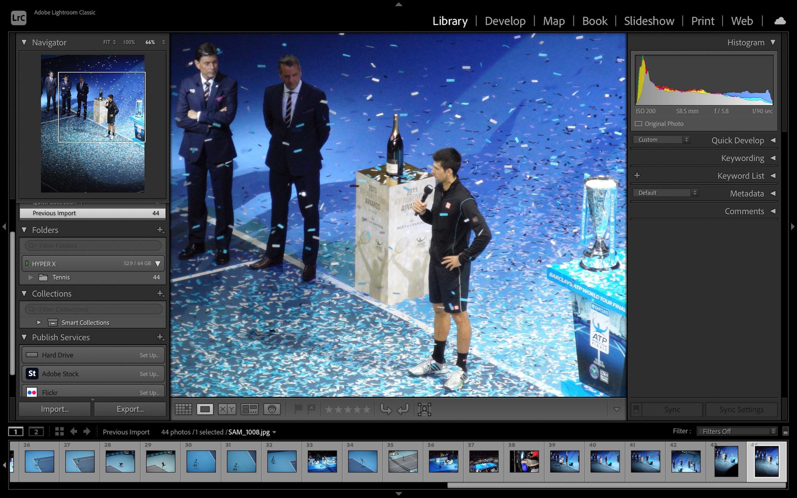Интерфейс Adobe Lightroom