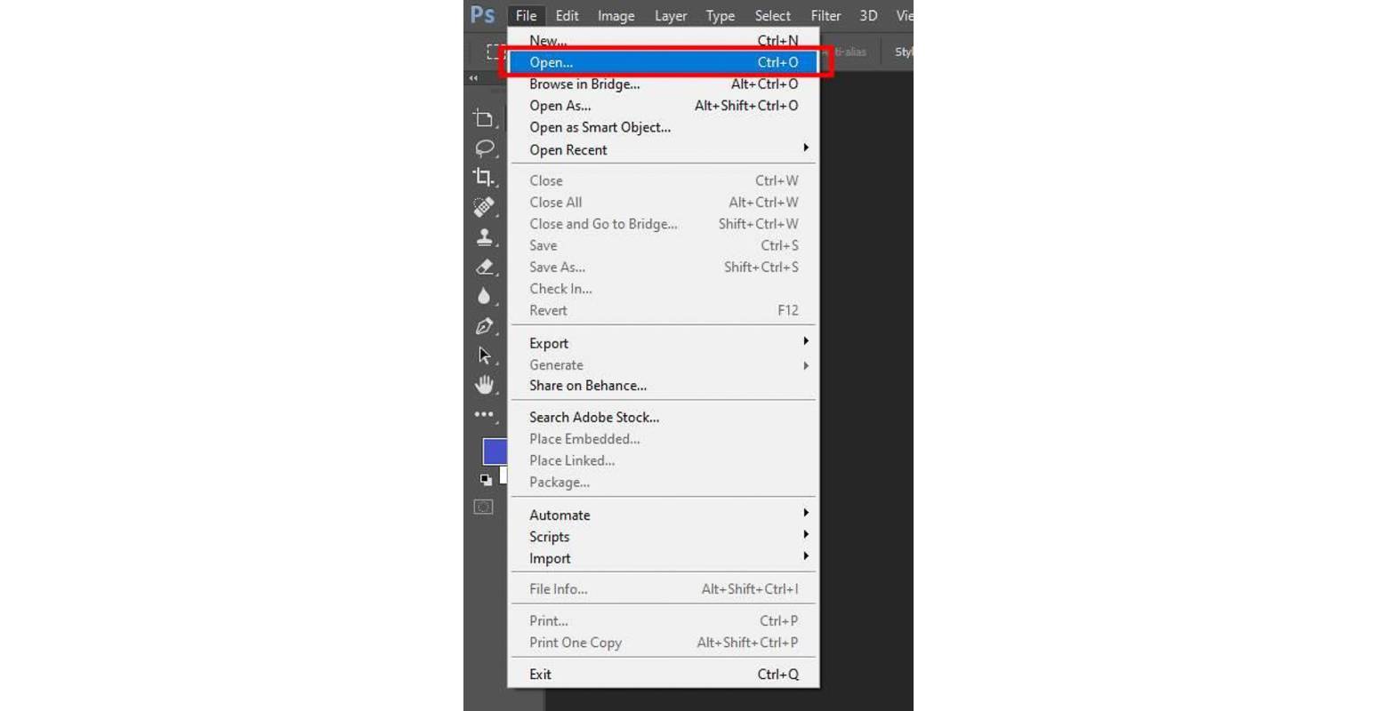 Открытие видео в Adobe Photoshop
