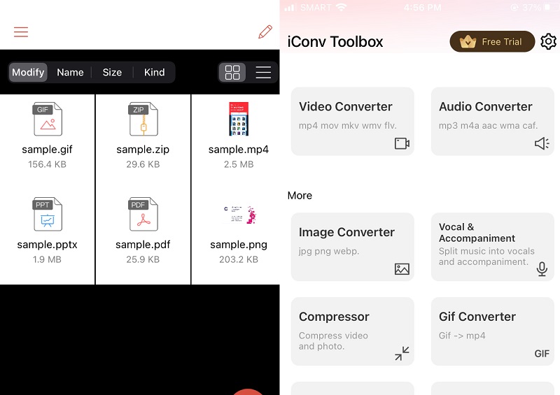 iConv Toolbox on iPhone: Video Converter module