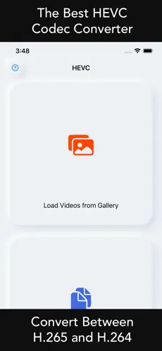 HEVC - Convert H.265 and H.264 на iPhone: Load Videos from Gallery