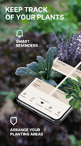 Интерфейс Gardenize с растениями, зонами и напоминаниями