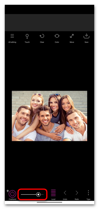 Интерфейс Point Blur на Android