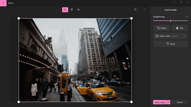 Интерфейс Microsoft Photos