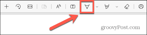 Кнопка Draw в Microsoft Edge