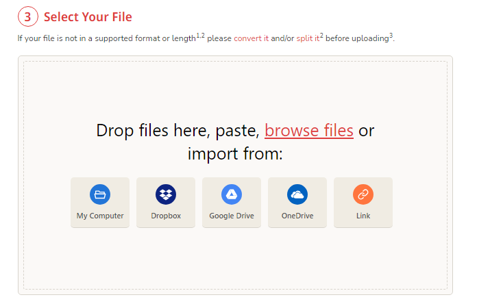 Интерфейс Transcribe by Wreally