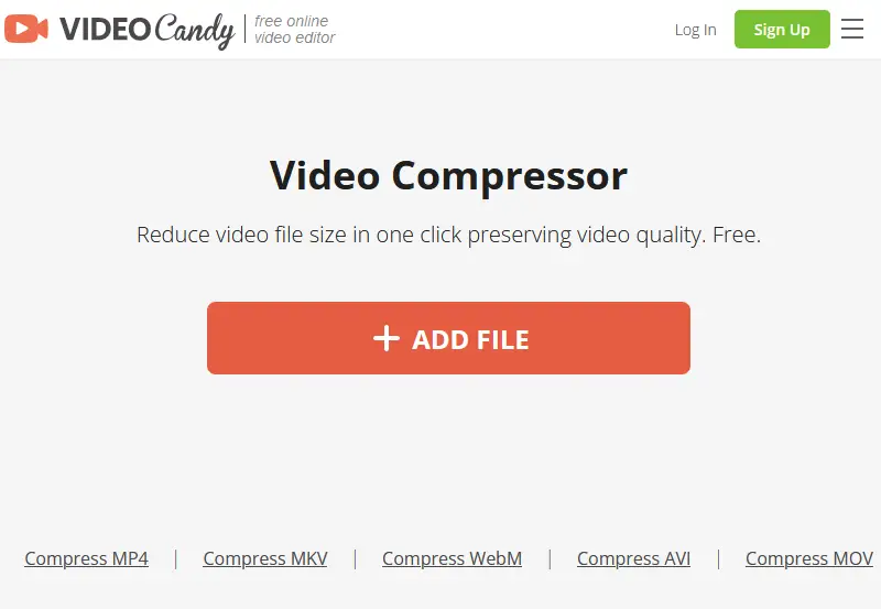 Главная форма Video Candy
