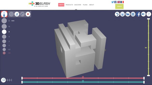 Интерфейс 3D Slash
