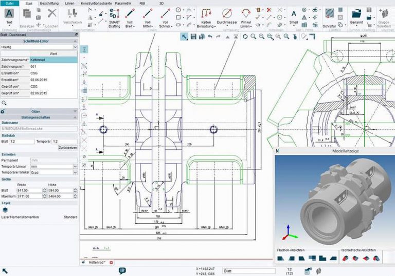 Редактирование DWG и DXF в интерфейсе M4 PERSONAL