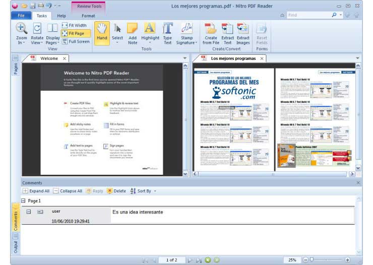 Классический интерфейс Nitro PDF Reader