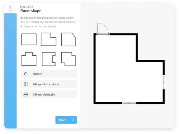 Room Wizard и выбор формы комнаты в Floorplanner