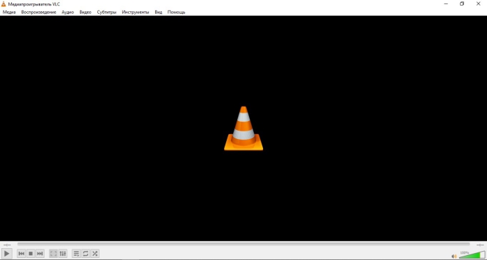 Меню конвертации VLC Media Player
