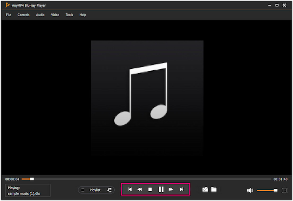 Панель воспроизведения AnyMP4 Blu-ray Player