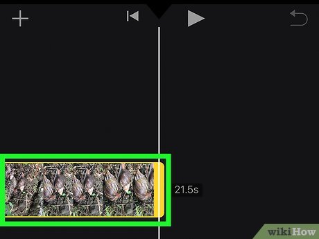 Выбор клипа в iMovie