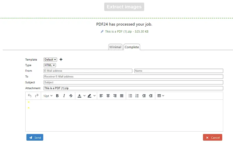 PDF24 Tools — Extract PDF Images