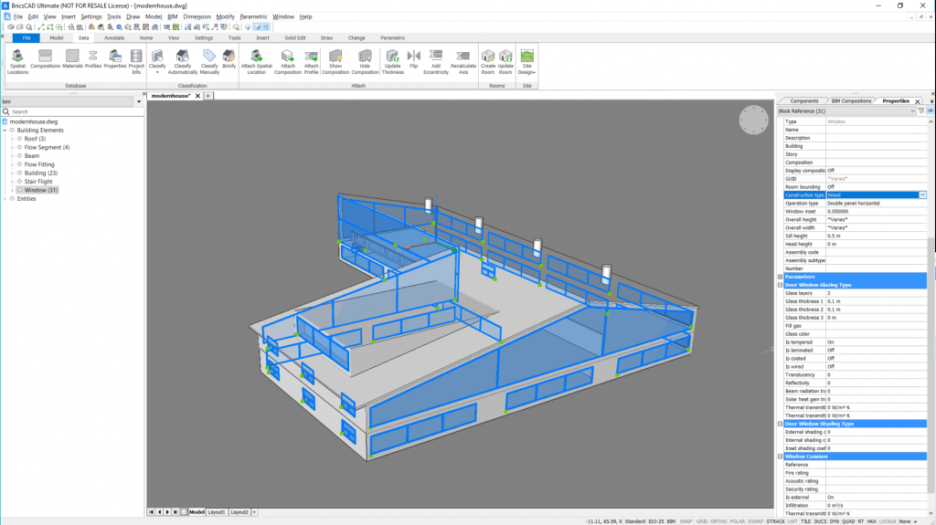 IFC-модель в BricsCAD BIM
